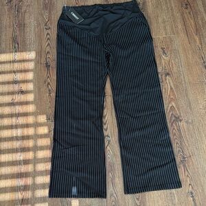 Black Pinstripe maternity Pants